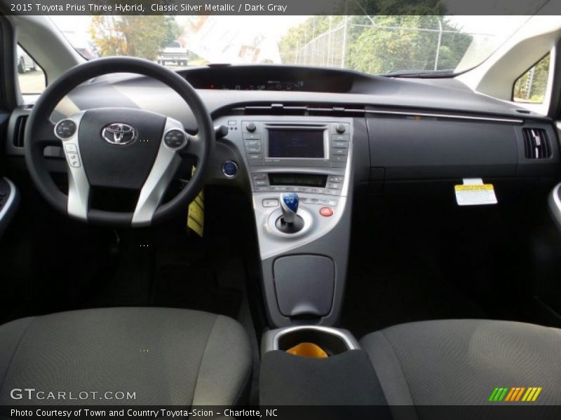 Classic Silver Metallic / Dark Gray 2015 Toyota Prius Three Hybrid