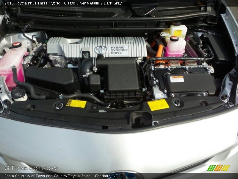 Classic Silver Metallic / Dark Gray 2015 Toyota Prius Three Hybrid