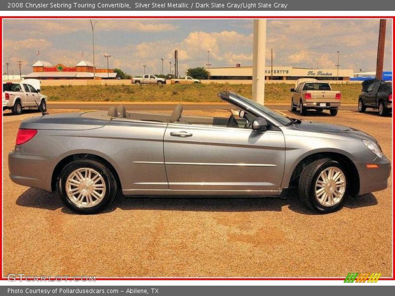 Silver Steel Metallic / Dark Slate Gray/Light Slate Gray 2008 Chrysler Sebring Touring Convertible