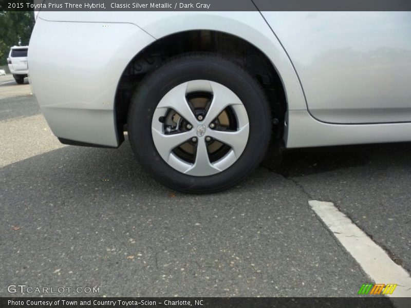 Classic Silver Metallic / Dark Gray 2015 Toyota Prius Three Hybrid