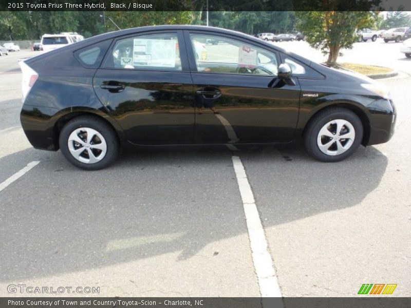 Black / Bisque 2015 Toyota Prius Three Hybrid