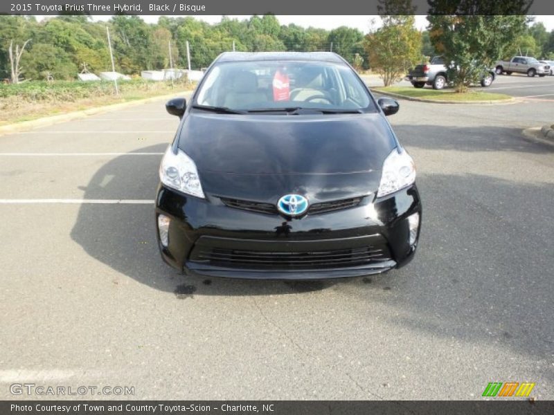 Black / Bisque 2015 Toyota Prius Three Hybrid
