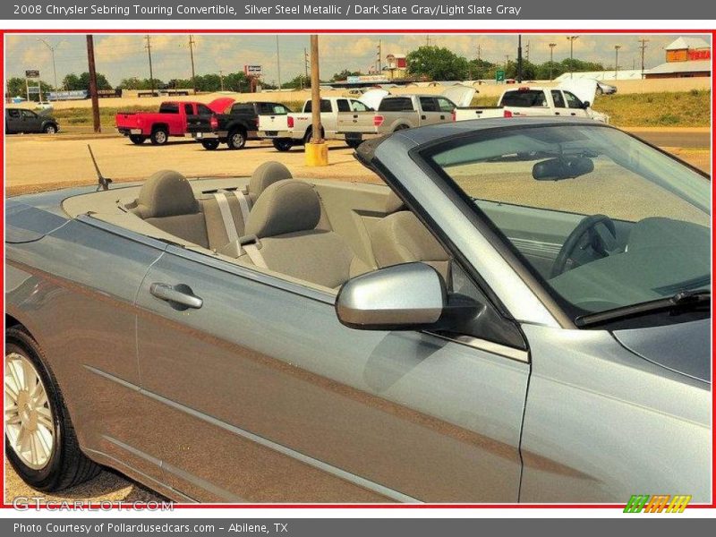 Silver Steel Metallic / Dark Slate Gray/Light Slate Gray 2008 Chrysler Sebring Touring Convertible