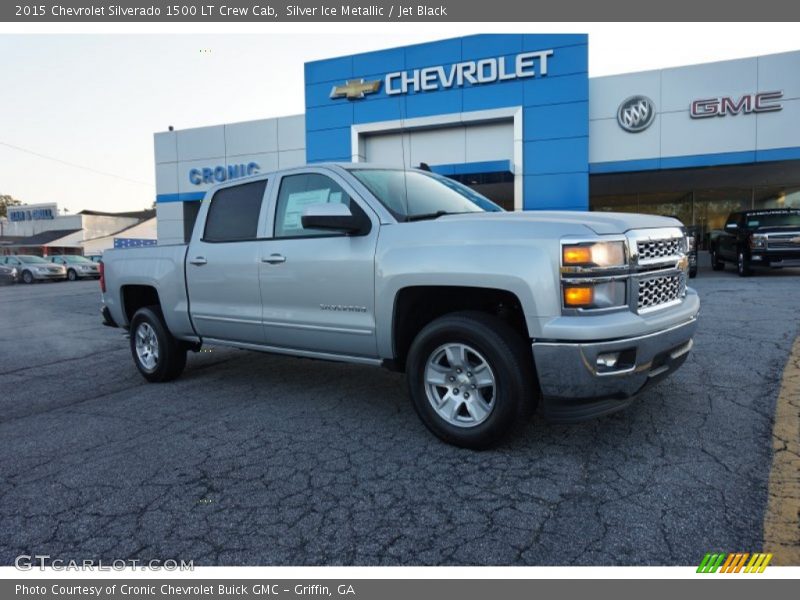 Silver Ice Metallic / Jet Black 2015 Chevrolet Silverado 1500 LT Crew Cab