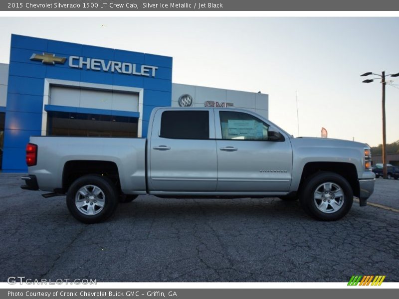 Silver Ice Metallic / Jet Black 2015 Chevrolet Silverado 1500 LT Crew Cab