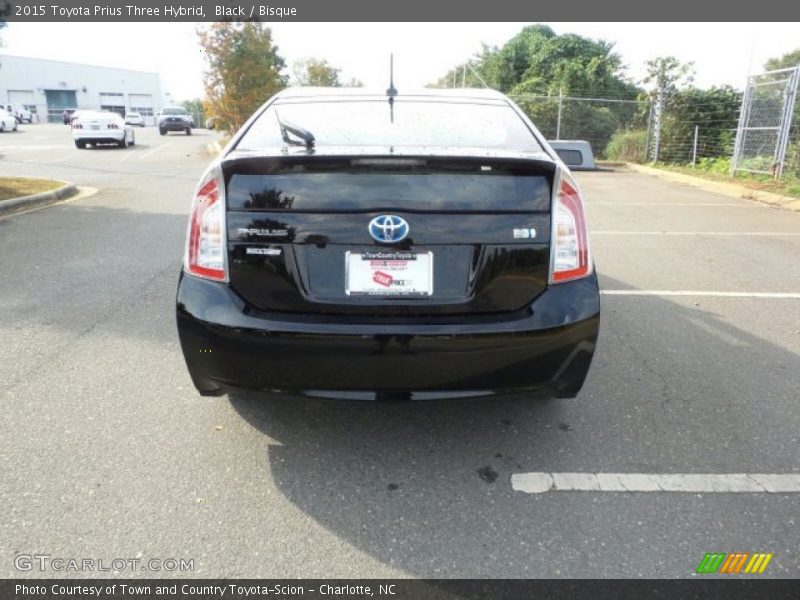Black / Bisque 2015 Toyota Prius Three Hybrid