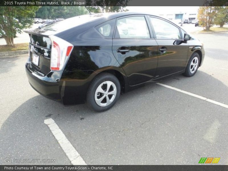 Black / Bisque 2015 Toyota Prius Three Hybrid