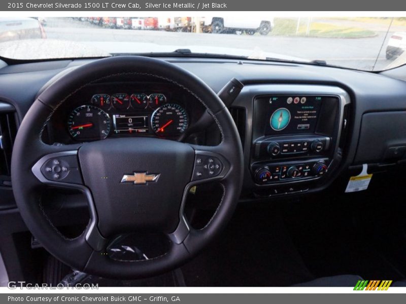 Silver Ice Metallic / Jet Black 2015 Chevrolet Silverado 1500 LT Crew Cab