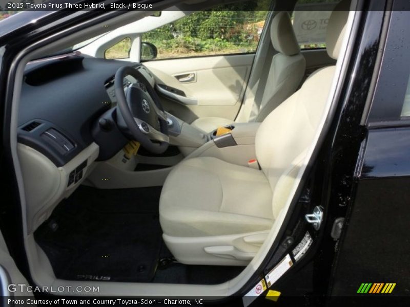 Black / Bisque 2015 Toyota Prius Three Hybrid