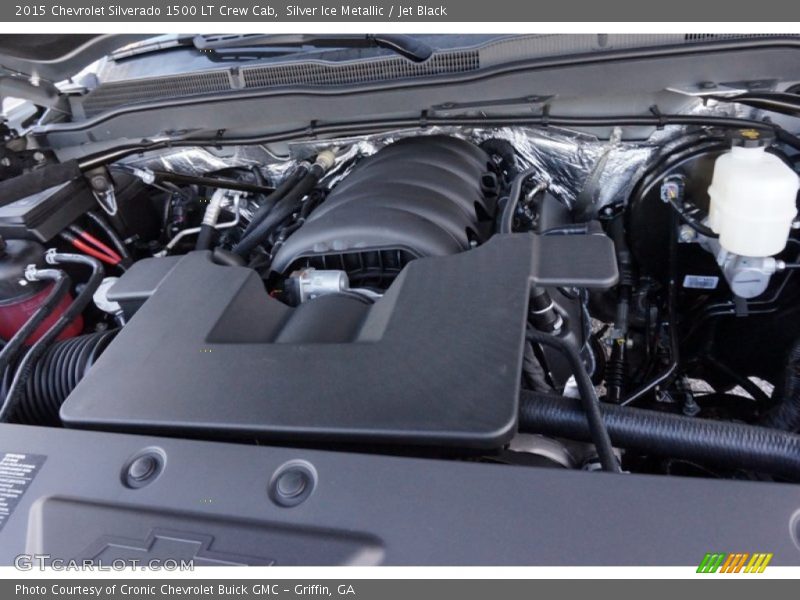 Silver Ice Metallic / Jet Black 2015 Chevrolet Silverado 1500 LT Crew Cab