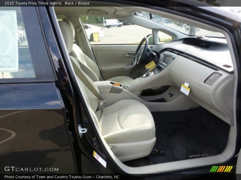 Black / Bisque 2015 Toyota Prius Three Hybrid