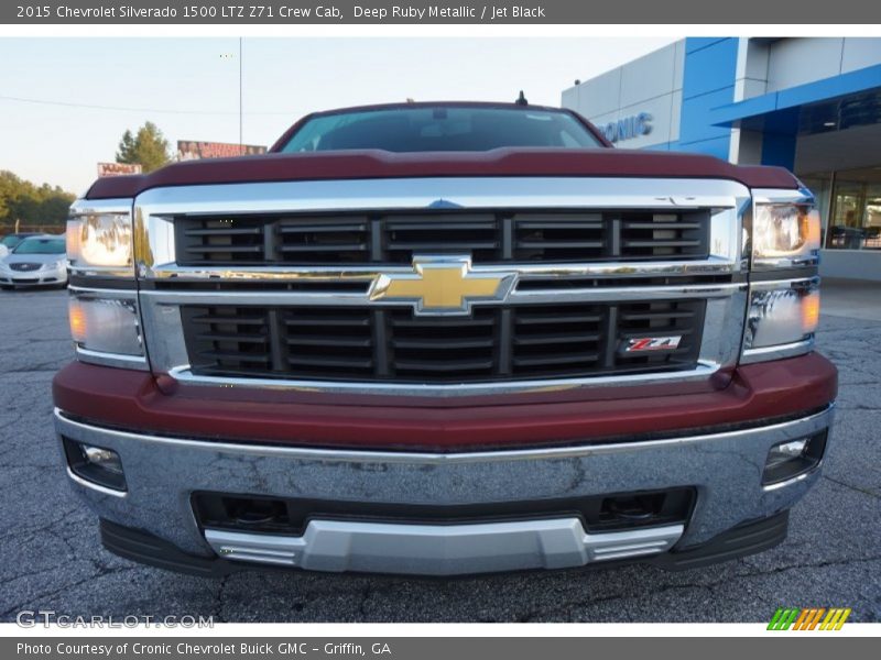 Deep Ruby Metallic / Jet Black 2015 Chevrolet Silverado 1500 LTZ Z71 Crew Cab