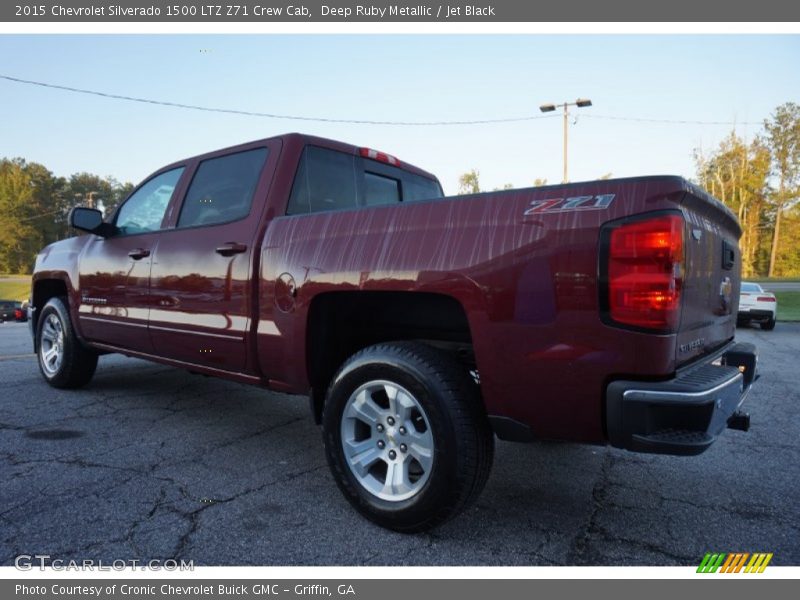 Deep Ruby Metallic / Jet Black 2015 Chevrolet Silverado 1500 LTZ Z71 Crew Cab