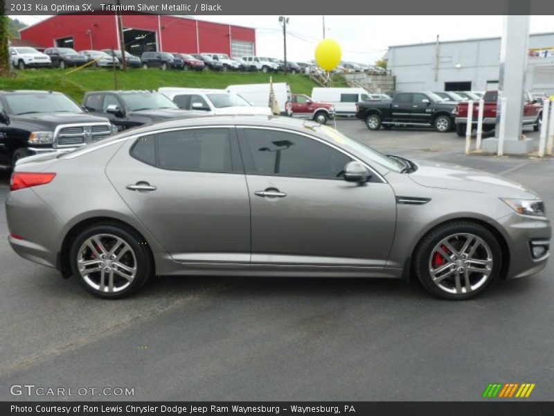 Titanium Silver Metallic / Black 2013 Kia Optima SX