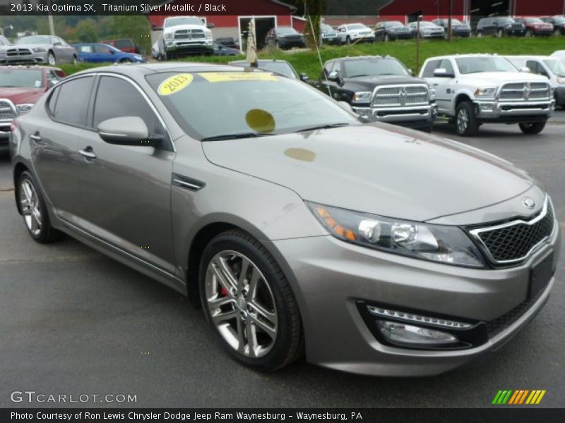 Titanium Silver Metallic / Black 2013 Kia Optima SX