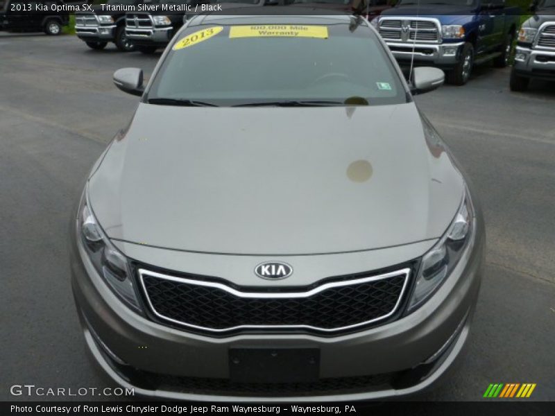 Titanium Silver Metallic / Black 2013 Kia Optima SX