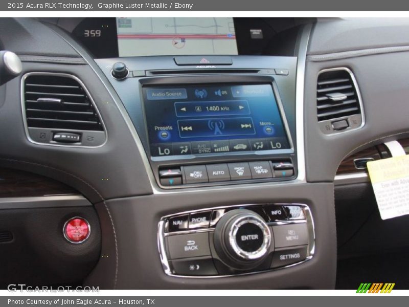 Graphite Luster Metallic / Ebony 2015 Acura RLX Technology