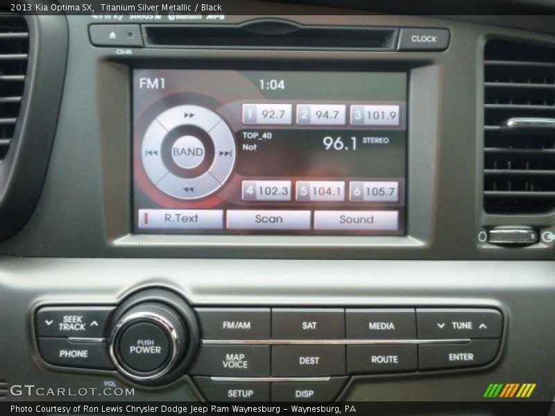 Titanium Silver Metallic / Black 2013 Kia Optima SX