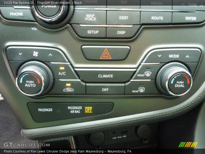 Titanium Silver Metallic / Black 2013 Kia Optima SX