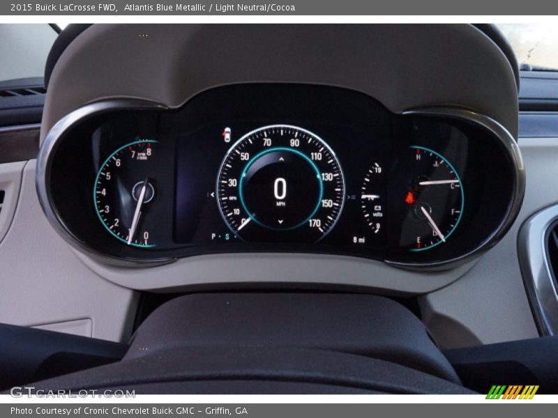 Atlantis Blue Metallic / Light Neutral/Cocoa 2015 Buick LaCrosse FWD