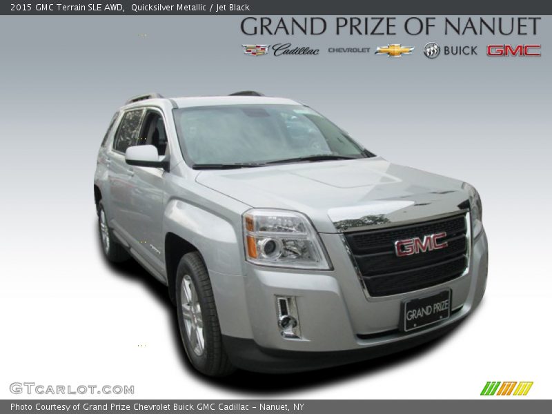 Quicksilver Metallic / Jet Black 2015 GMC Terrain SLE AWD