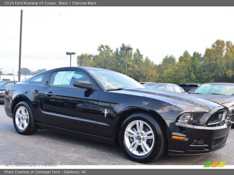 Black / Charcoal Black 2014 Ford Mustang V6 Coupe