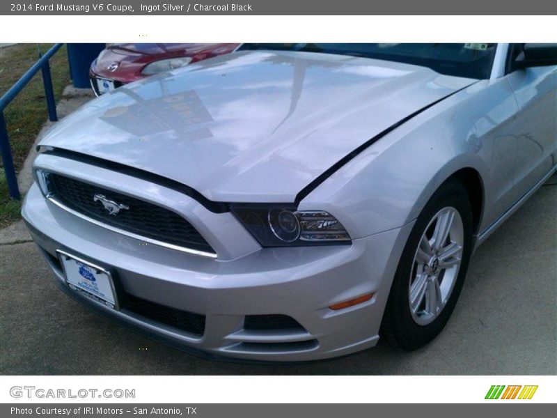 Ingot Silver / Charcoal Black 2014 Ford Mustang V6 Coupe