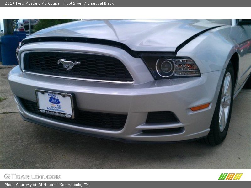 Ingot Silver / Charcoal Black 2014 Ford Mustang V6 Coupe