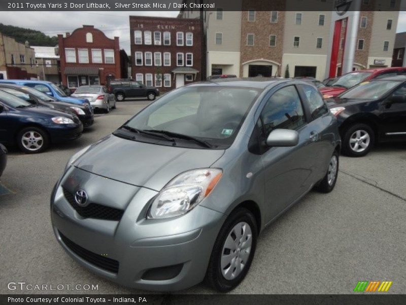 Silver Streak Mica / Dark Charcoal 2011 Toyota Yaris 3 Door Liftback