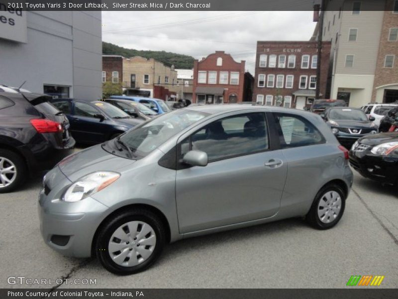 Silver Streak Mica / Dark Charcoal 2011 Toyota Yaris 3 Door Liftback