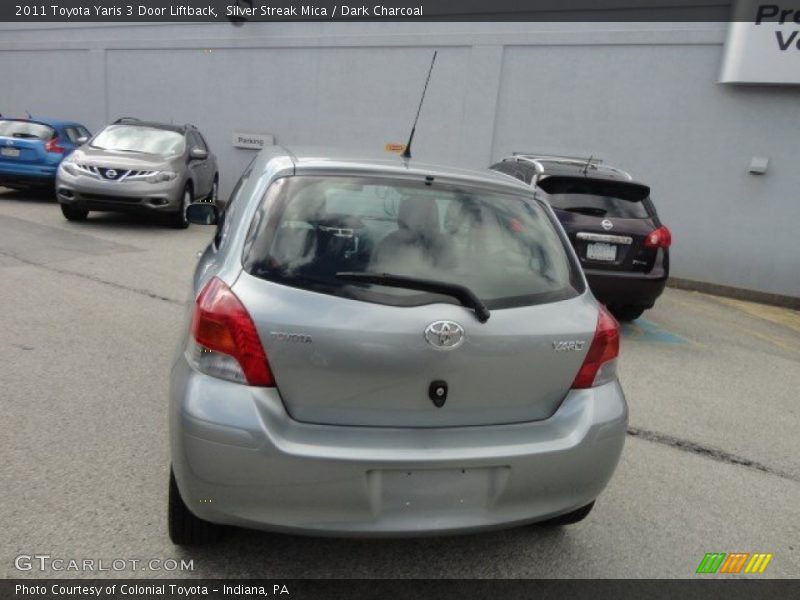 Silver Streak Mica / Dark Charcoal 2011 Toyota Yaris 3 Door Liftback