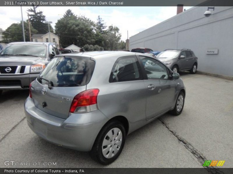 Silver Streak Mica / Dark Charcoal 2011 Toyota Yaris 3 Door Liftback