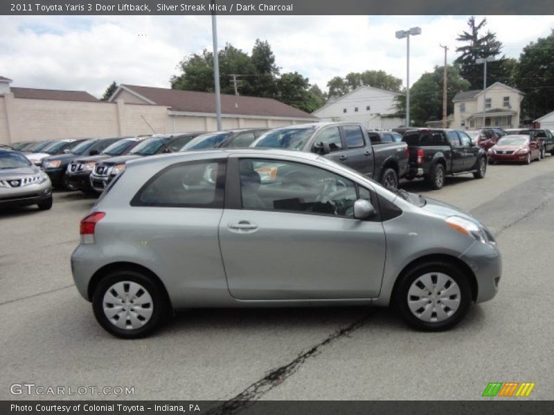 Silver Streak Mica / Dark Charcoal 2011 Toyota Yaris 3 Door Liftback