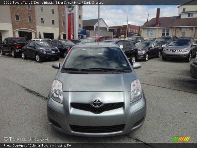 Silver Streak Mica / Dark Charcoal 2011 Toyota Yaris 3 Door Liftback