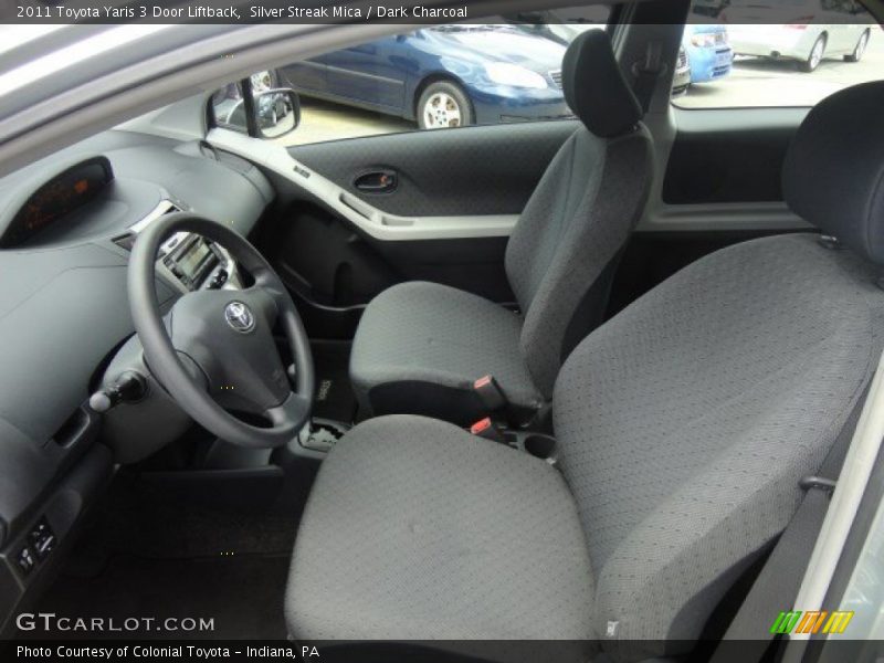Silver Streak Mica / Dark Charcoal 2011 Toyota Yaris 3 Door Liftback