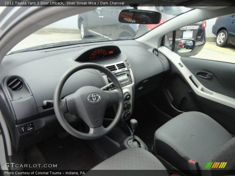 Silver Streak Mica / Dark Charcoal 2011 Toyota Yaris 3 Door Liftback