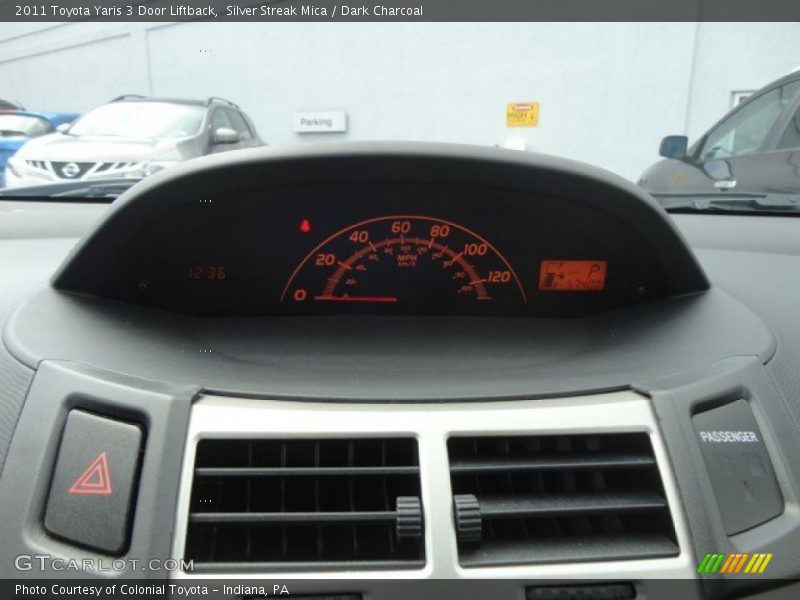 Silver Streak Mica / Dark Charcoal 2011 Toyota Yaris 3 Door Liftback