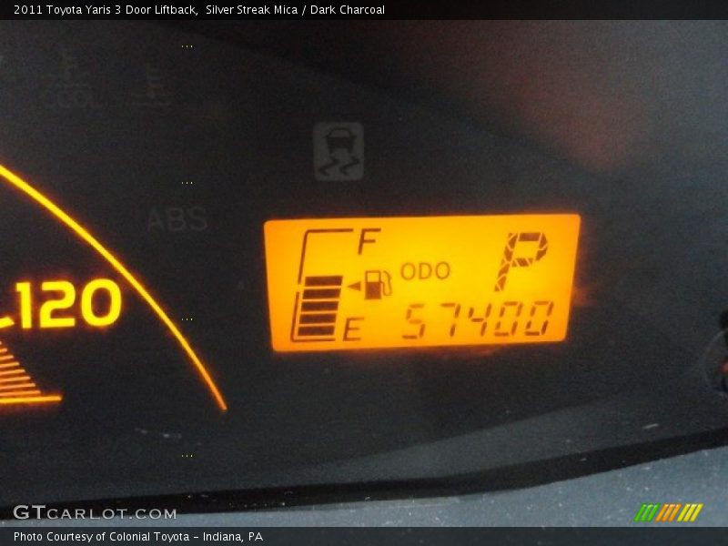 Silver Streak Mica / Dark Charcoal 2011 Toyota Yaris 3 Door Liftback