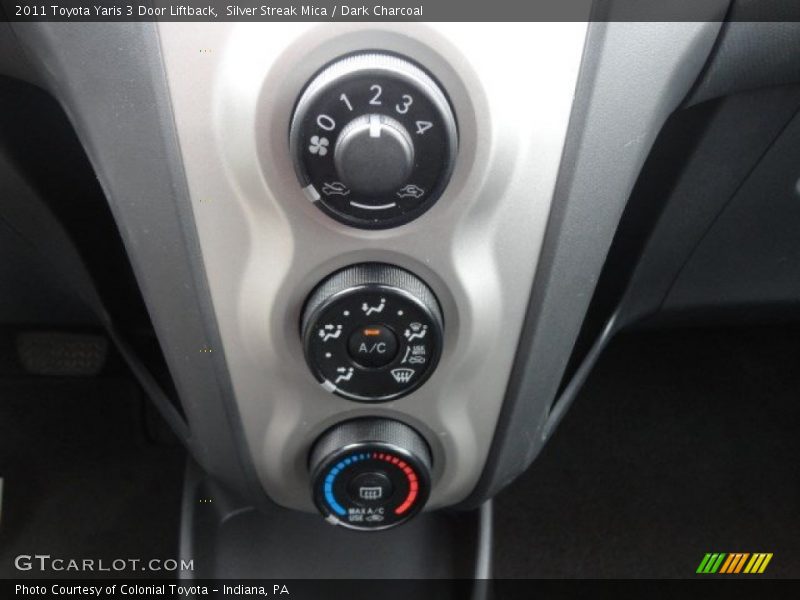Silver Streak Mica / Dark Charcoal 2011 Toyota Yaris 3 Door Liftback