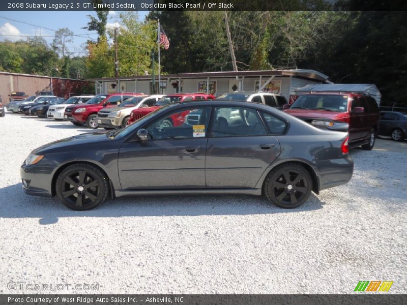 Obsidian Black Pearl / Off Black 2008 Subaru Legacy 2.5 GT Limited Sedan
