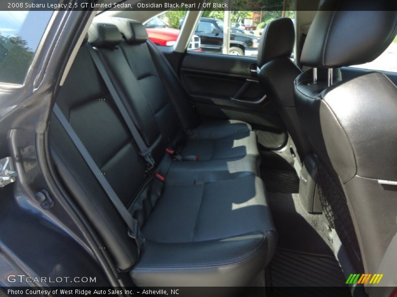 Obsidian Black Pearl / Off Black 2008 Subaru Legacy 2.5 GT Limited Sedan