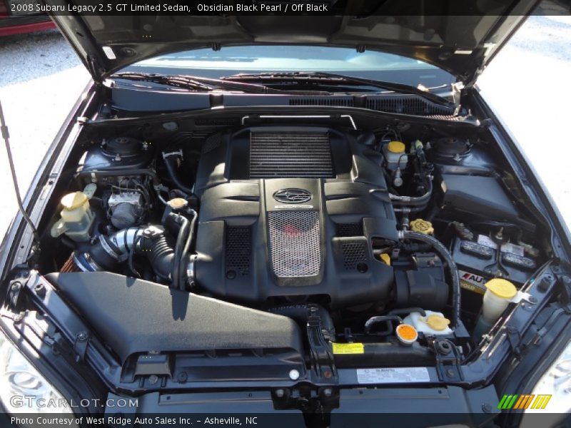 Obsidian Black Pearl / Off Black 2008 Subaru Legacy 2.5 GT Limited Sedan