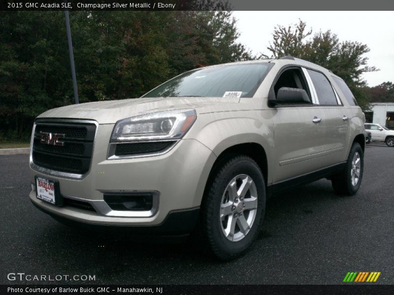 Champagne Silver Metallic / Ebony 2015 GMC Acadia SLE