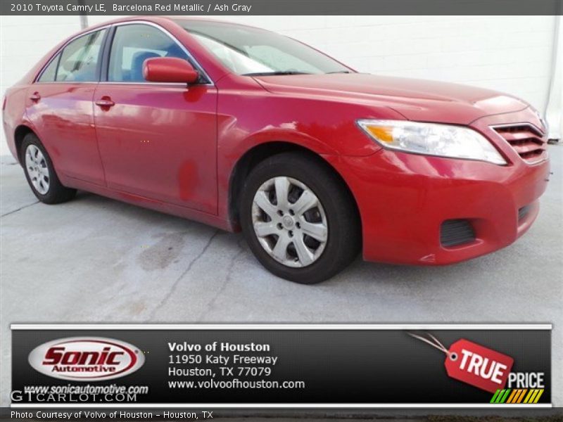 Barcelona Red Metallic / Ash Gray 2010 Toyota Camry LE