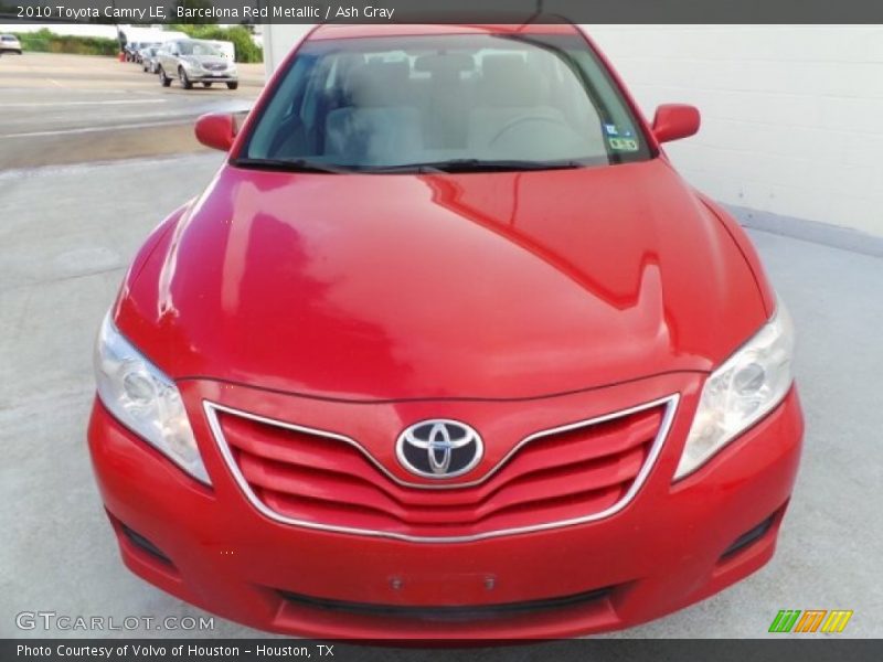 Barcelona Red Metallic / Ash Gray 2010 Toyota Camry LE