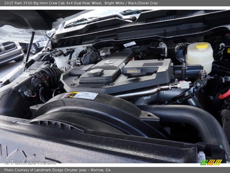 Bright White / Black/Diesel Gray 2015 Ram 3500 Big Horn Crew Cab 4x4 Dual Rear Wheel