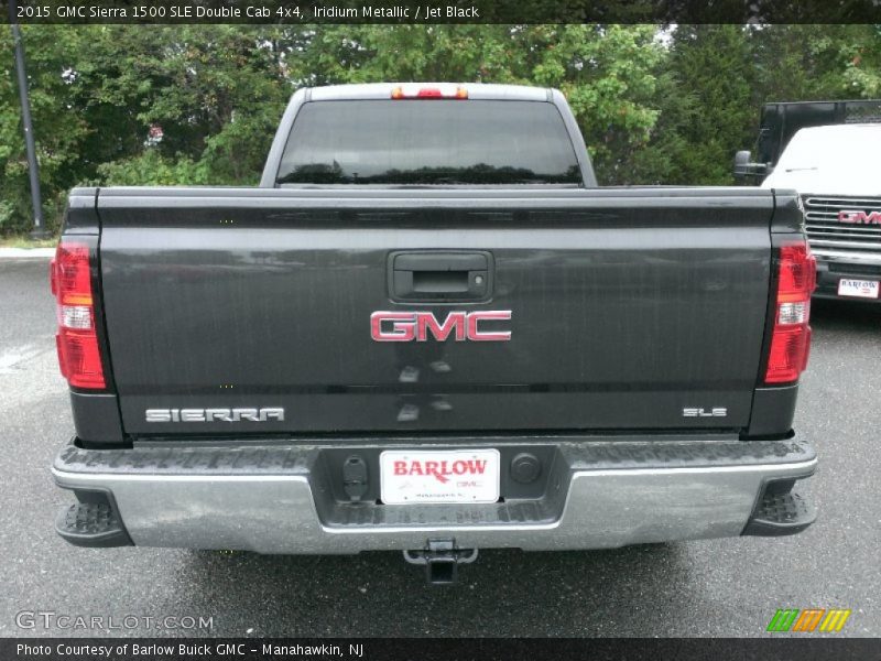 Iridium Metallic / Jet Black 2015 GMC Sierra 1500 SLE Double Cab 4x4