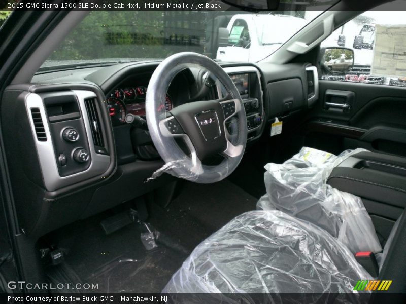 Iridium Metallic / Jet Black 2015 GMC Sierra 1500 SLE Double Cab 4x4