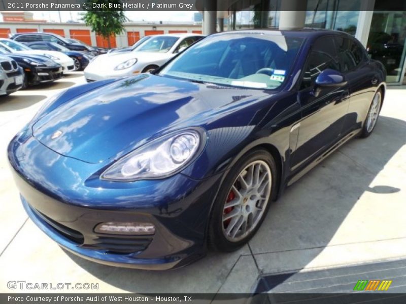 Dark Blue Metallic / Platinum Grey 2011 Porsche Panamera 4