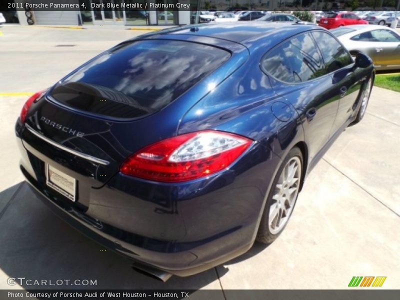 Dark Blue Metallic / Platinum Grey 2011 Porsche Panamera 4
